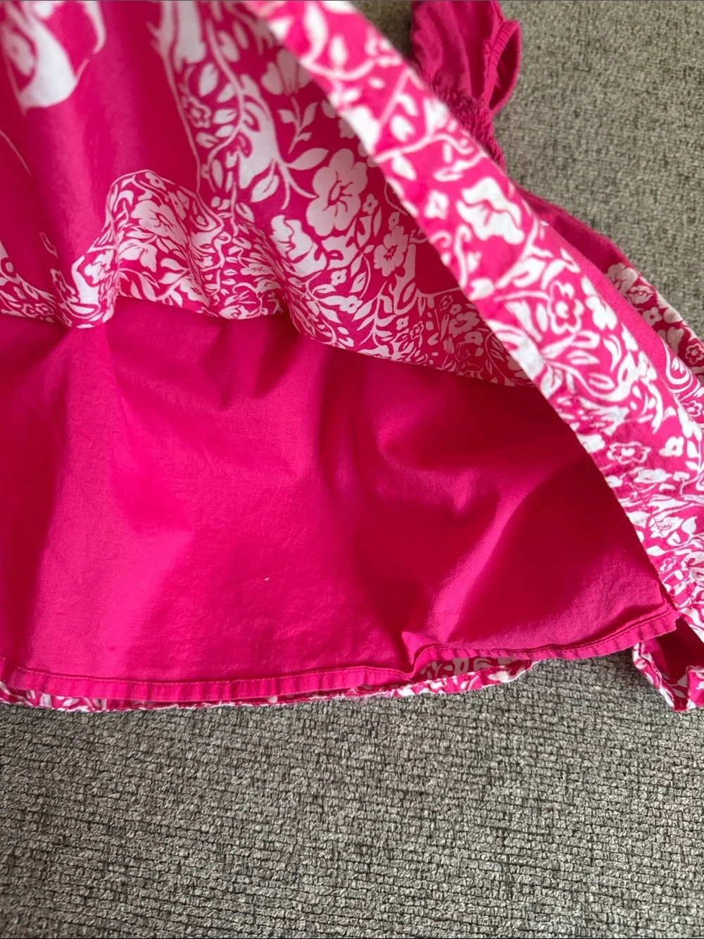 Gymboree Hot Pink Hippo Floral Sundress